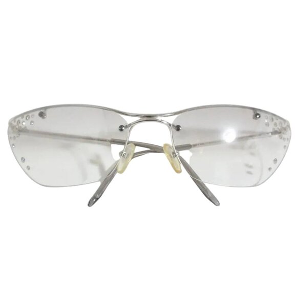 Christian Dior Flash STR Sunglasses With Rhinestones 6218 115 Silver Color main image 8